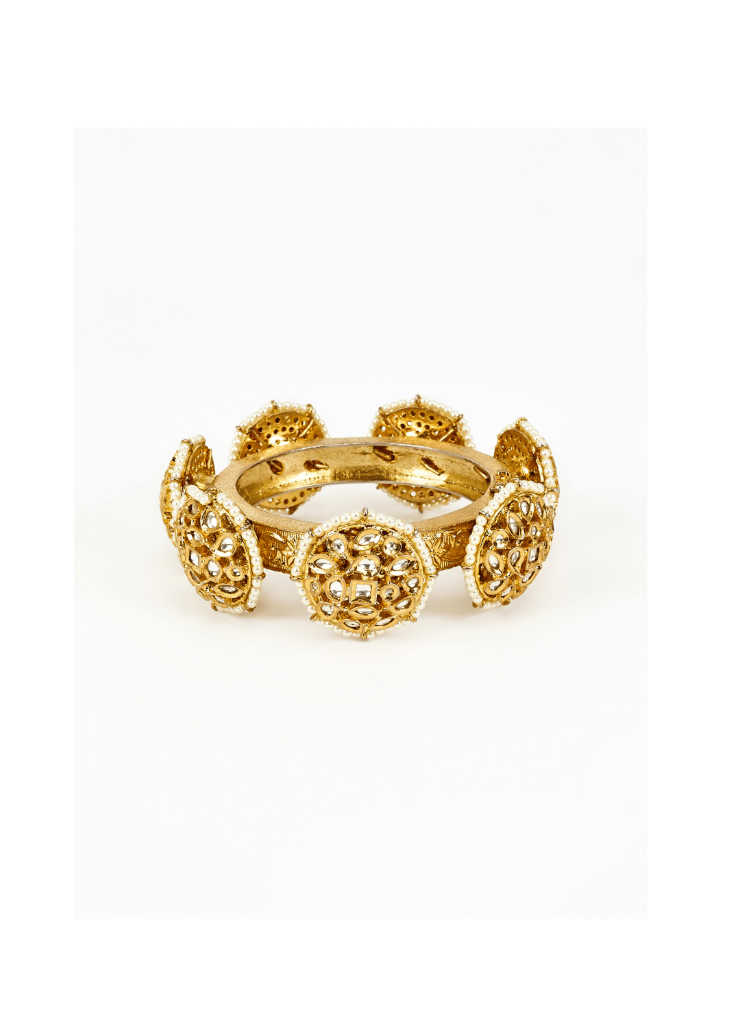 Kundan And Polki Kada Vivinia by Vidhi Mehra - Fabilicious Fashion