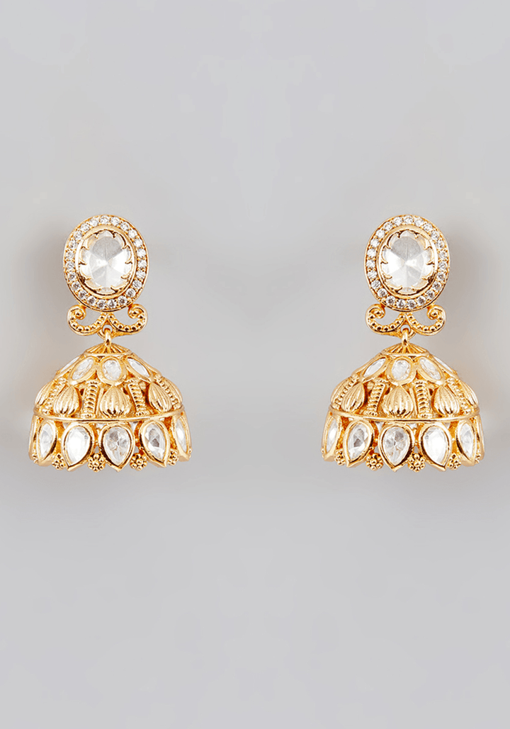 Kundan Choker Necklace Set Zevar by Geeta - Fabilicious Fashion