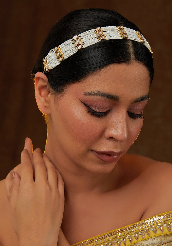 Kundan Gold Matha Patti Zevar by Geeta - Fabilicious Fashion