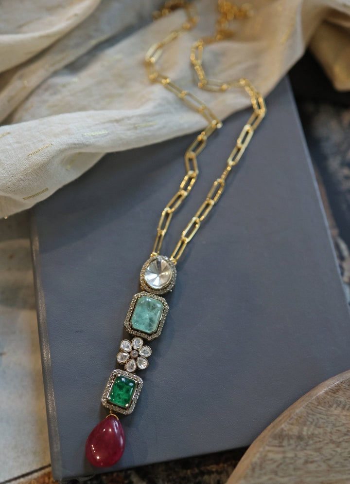 Do Taara Kundan Mint Green EarringsFabilicious Fashion