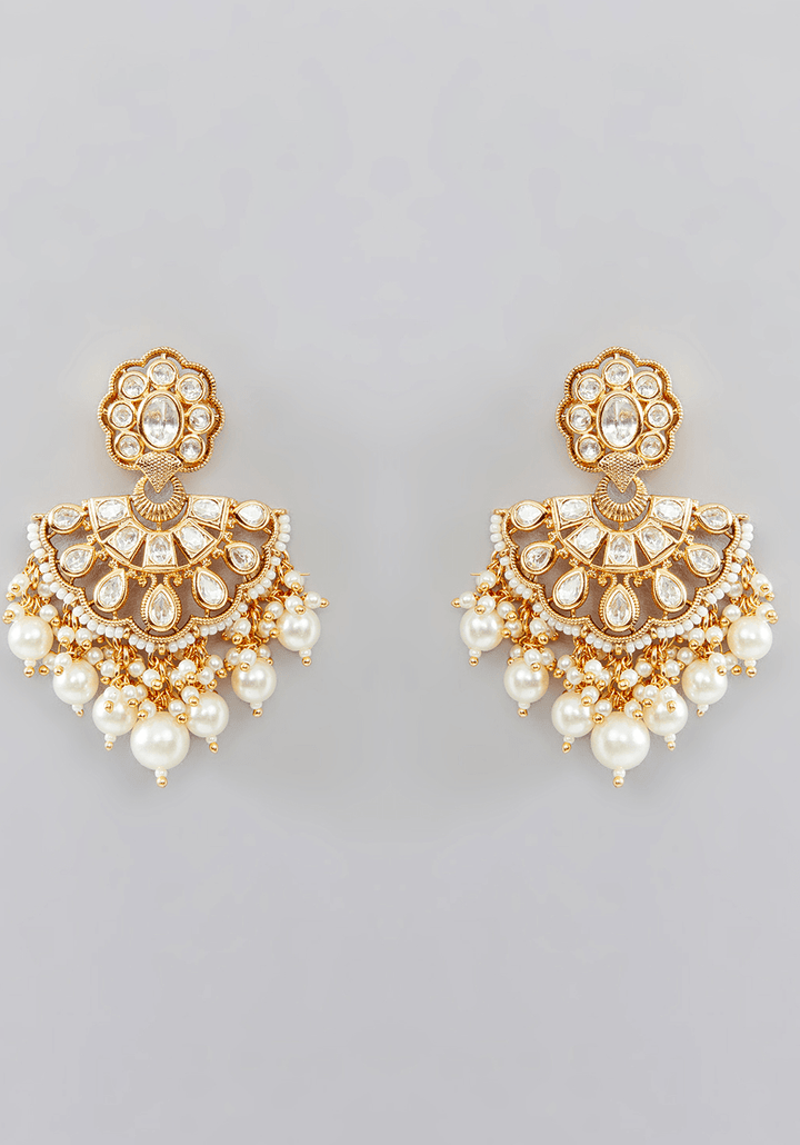 Kundan Pendant Necklace Set Zevar by Geeta - Fabilicious Fashion