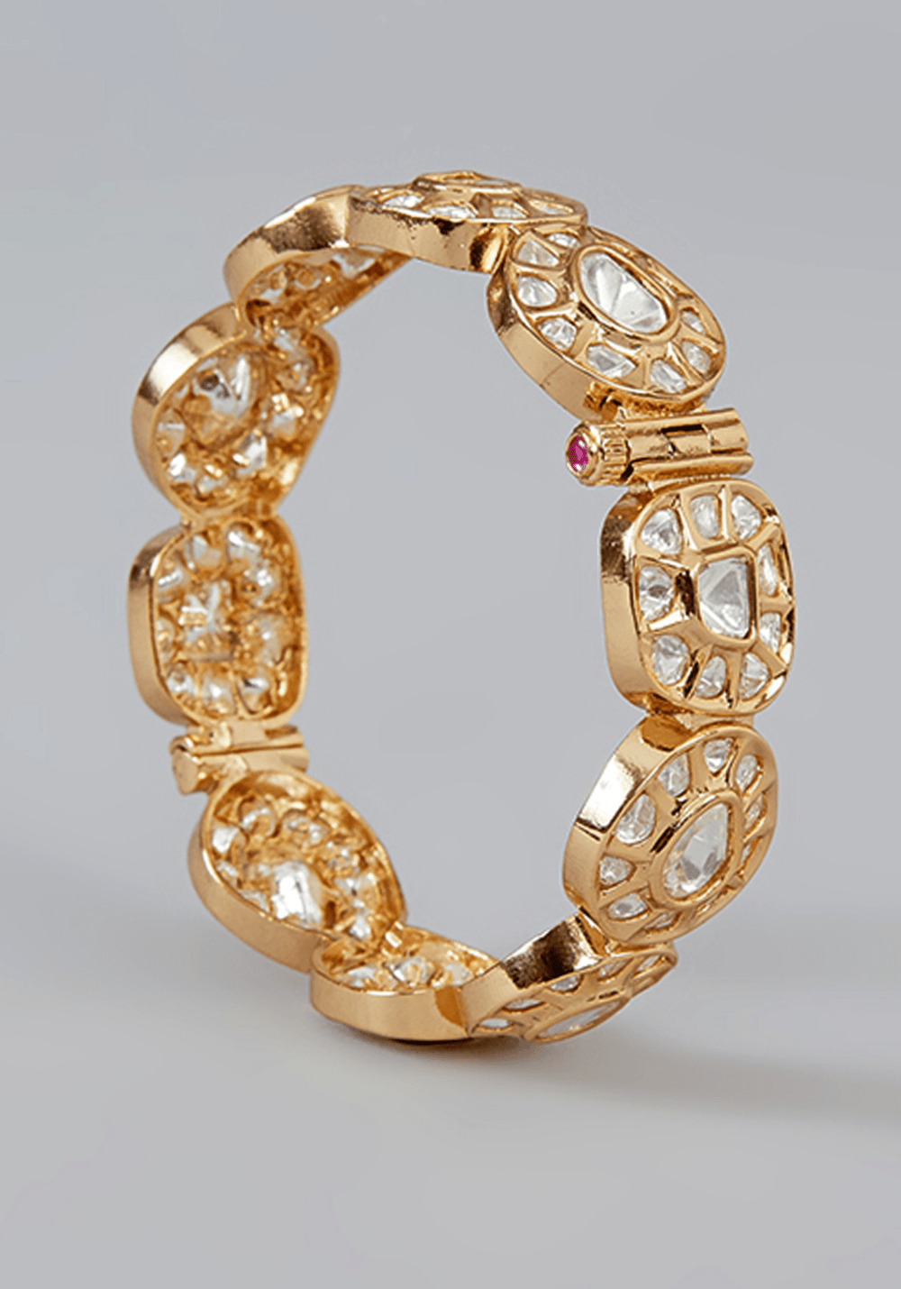 Kundan Stones Kada Set Zevar by Geeta - Fabilicious Fashion