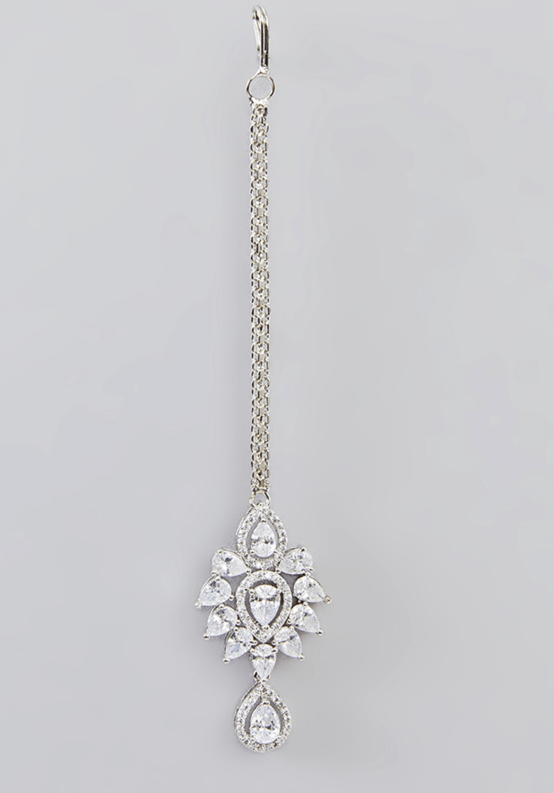 Layered Faux Diamond Necklace Set Zevar by Geeta - Fabilicious Fashion