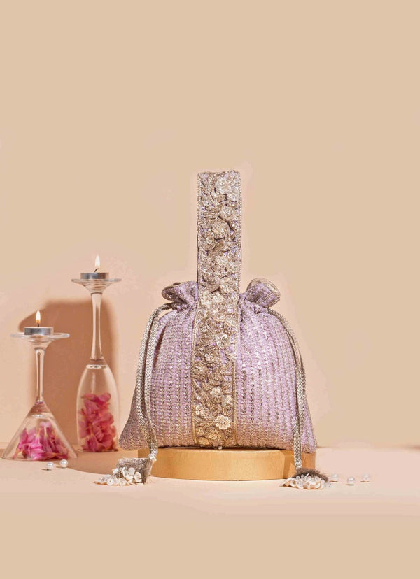 Lilac Embellished Potli