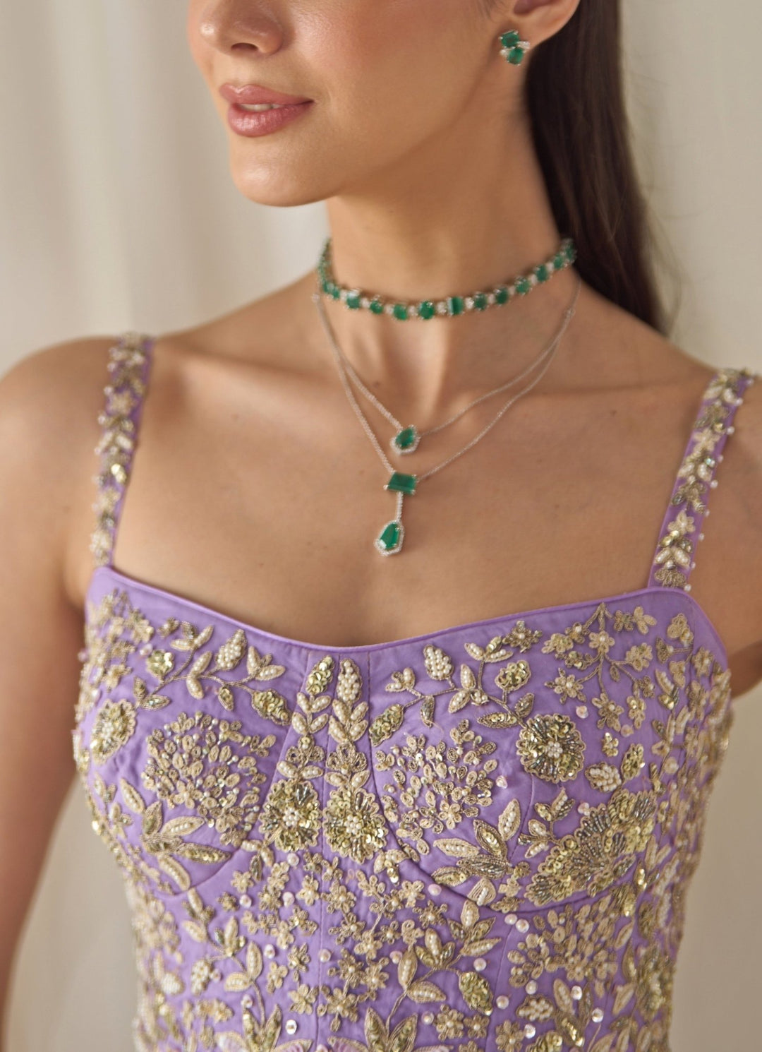 Sanya Gulati Lilac Organza Corset Top and Pants SetFabilicious Fashion