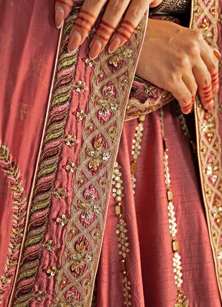 Lilac Pink Embroidered Silk Lehenga Set Studio Bagechaa - Fabilicious Fashion