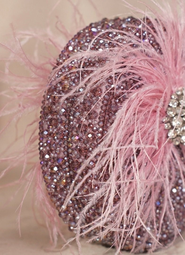 Lilac Suede Embellished Clutch House of Kosha - Fabilicious Fashion