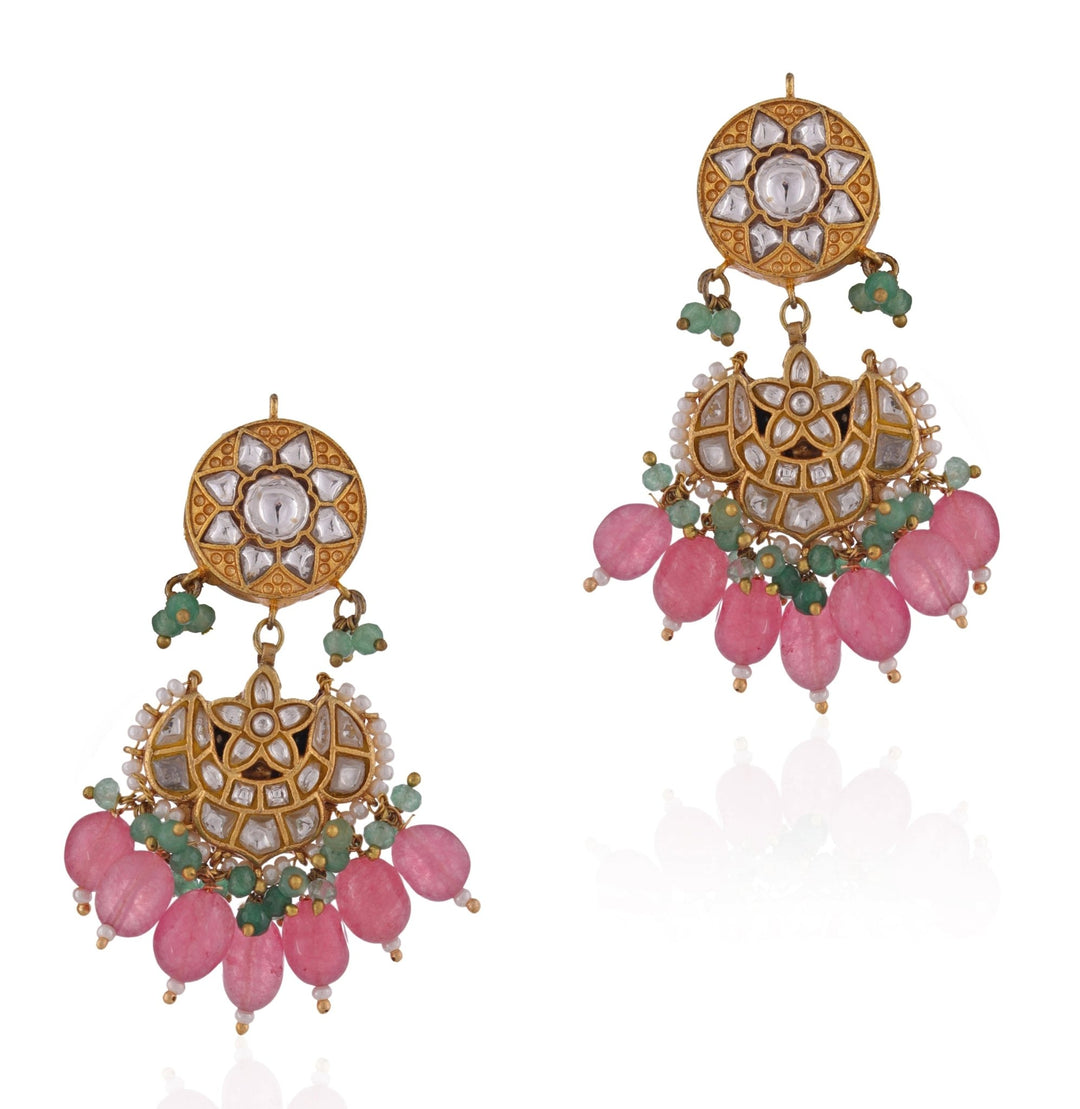 Long Pearl And Multi Colour Beaded Necklace Set Riana by Shikha Jindal - Fabilicious Fashion
