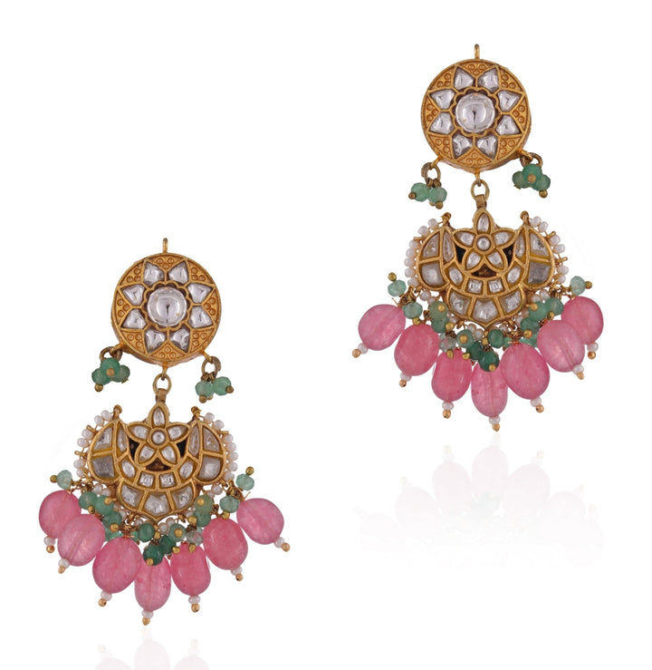 Long Pearl And Multi Colour Beaded Necklace Set Riana by Shikha Jindal - Fabilicious Fashion