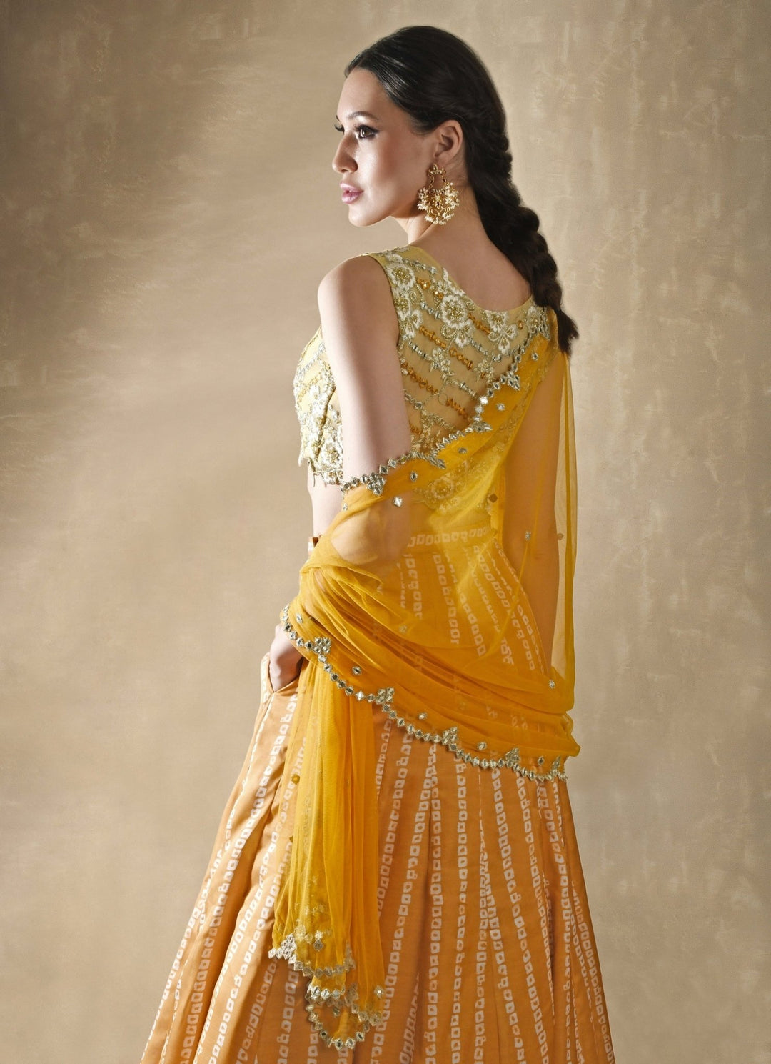 Marigold Bandhani Lehenga Renee Label - Fabilicious Fashion