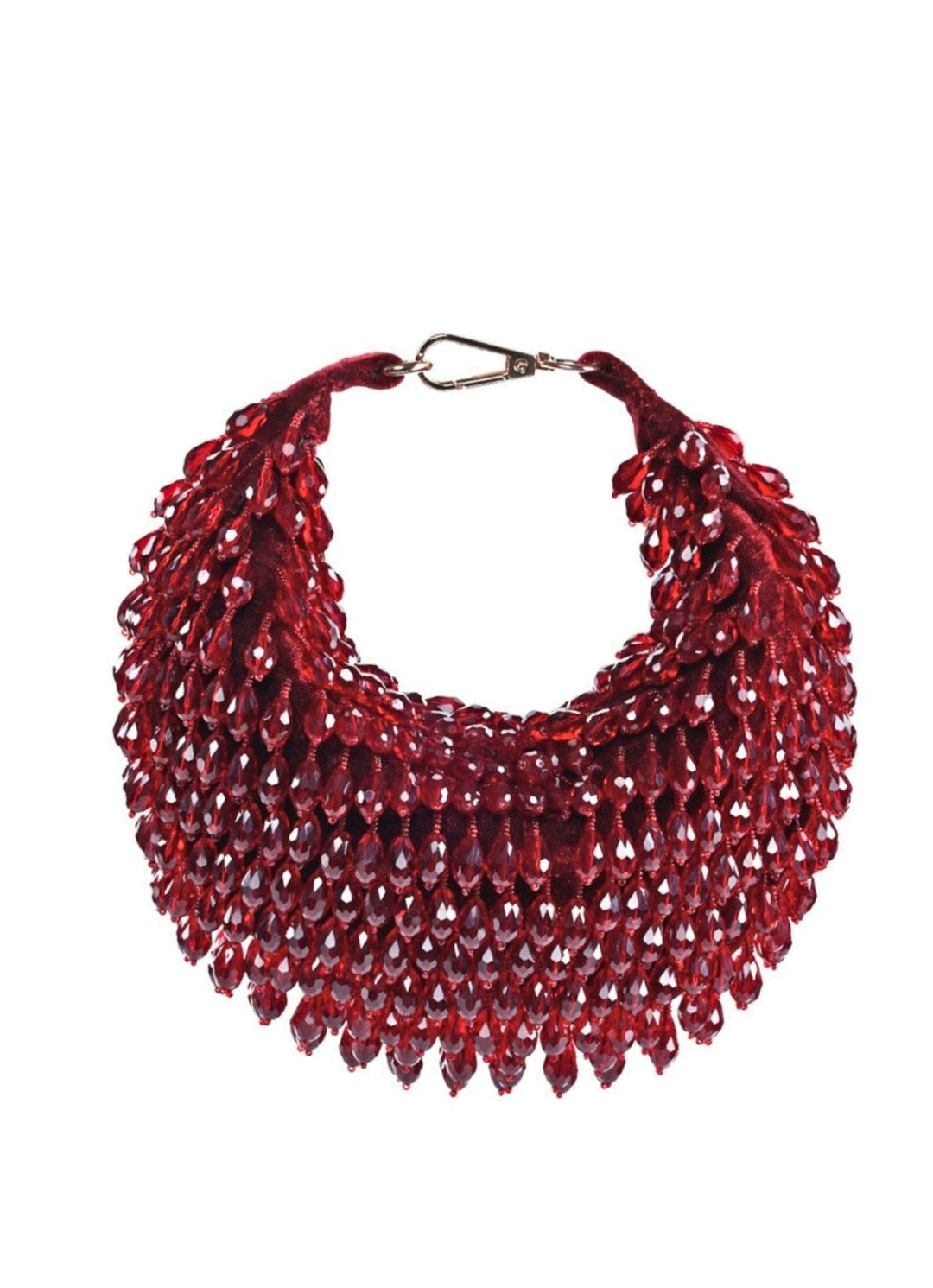 Maroon Suede Embellished Hobo Bag House of Kosha - Fabilicious Fashion