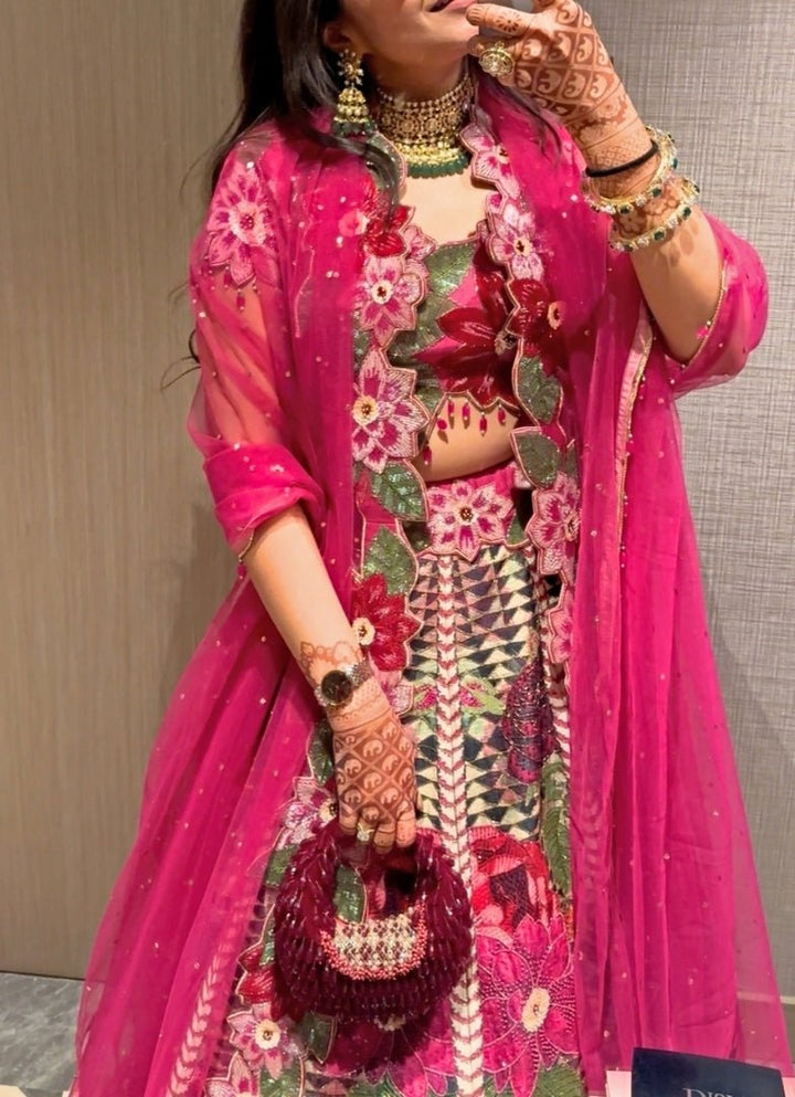 Maroon Suede Embellished Hobo Bag House of Kosha - Fabilicious Fashion