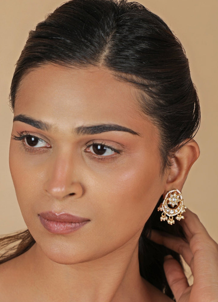Riana Jewellery Matte Gold Long Necklace SetFabilicious Fashion