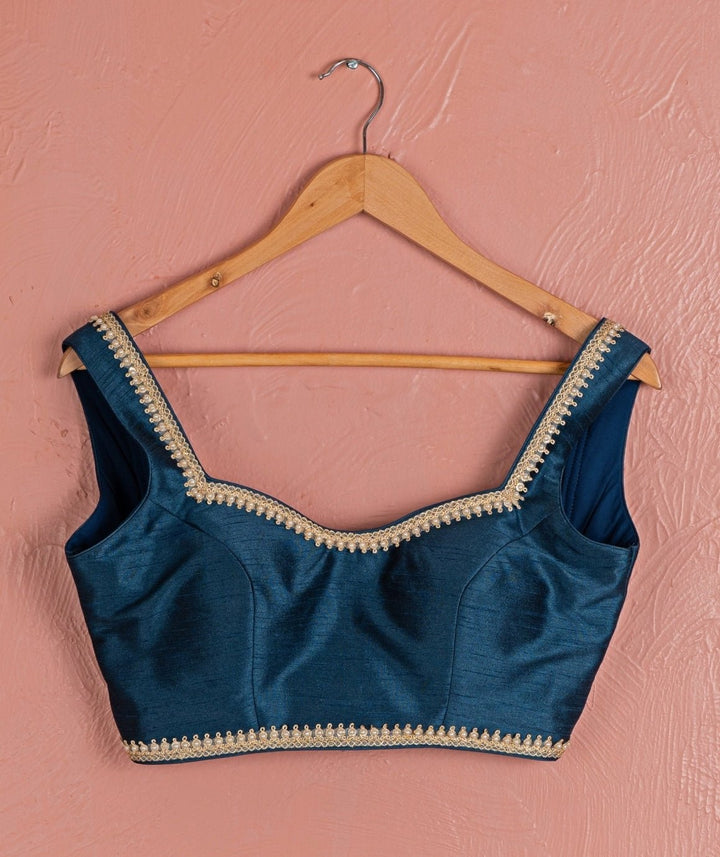 Midnight Blue Georgette Sharara Set With Jacket Anisha Shetty - Fabilicious Fashion