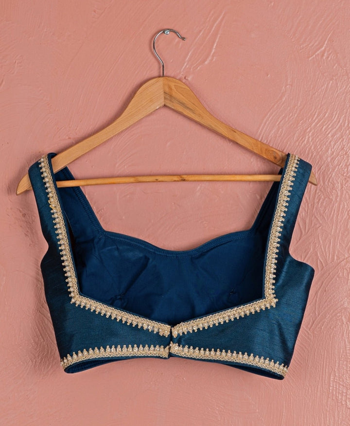 Midnight Blue Georgette Sharara Set With Jacket Anisha Shetty - Fabilicious Fashion