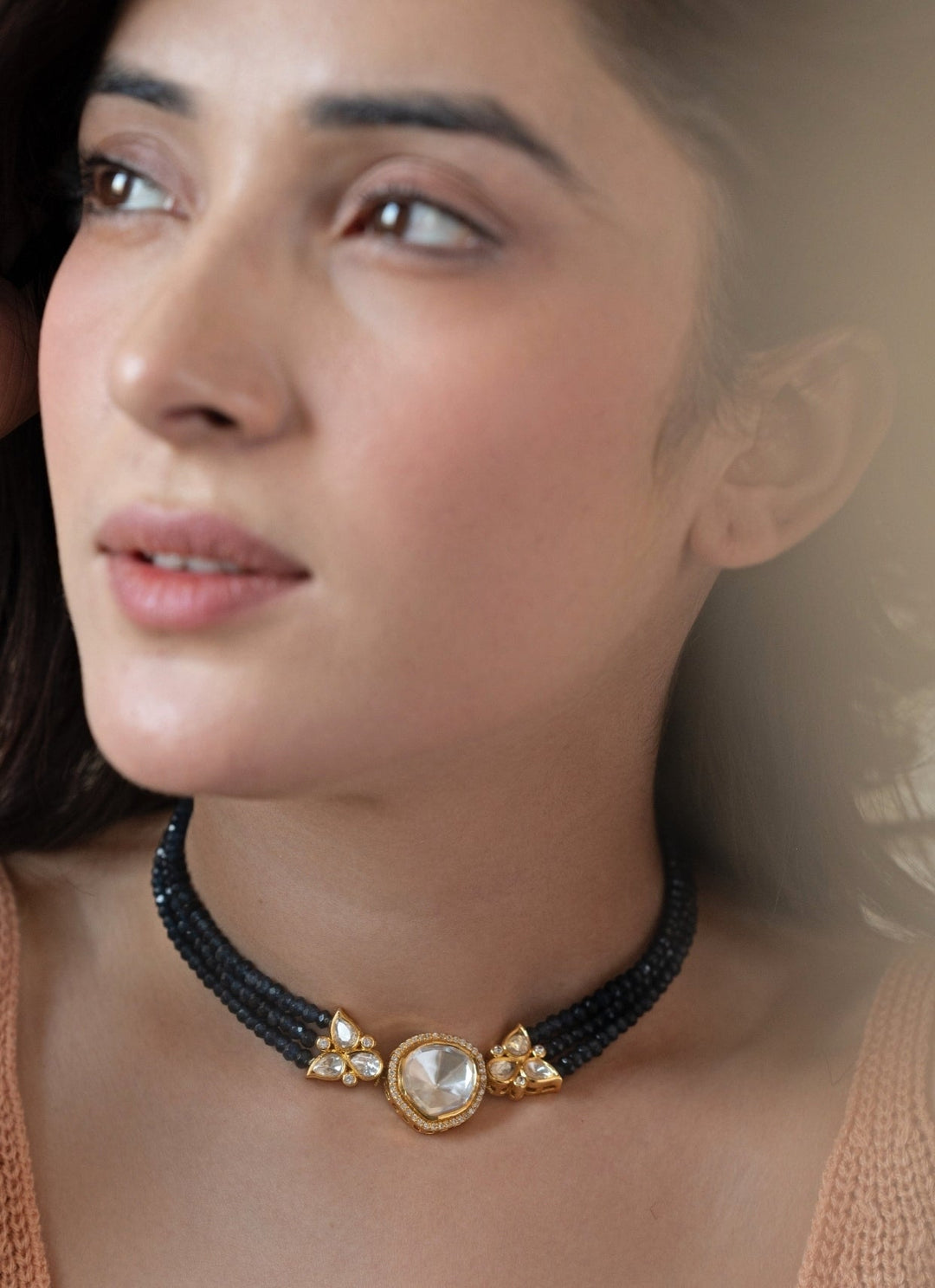 Do Taara Midnight Blue Polki NecklaceFabilicious Fashion