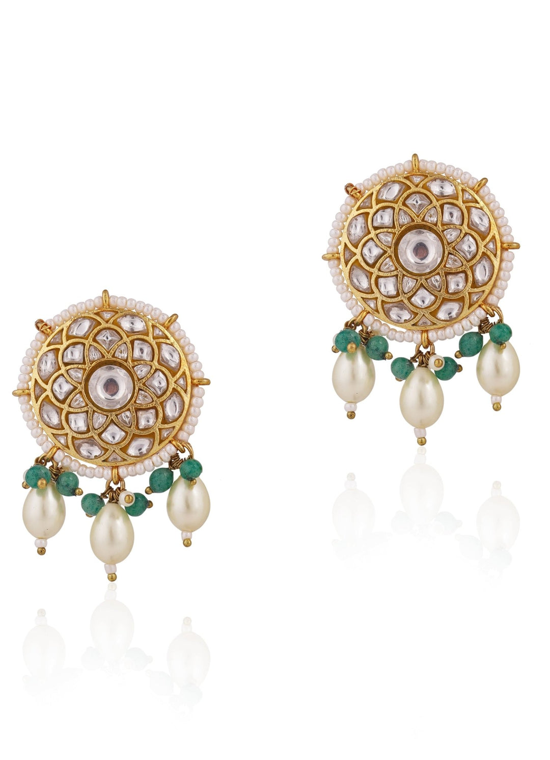 Mint Green and Pearl Choker set Riana by Shikha Jindal - Fabilicious Fashion