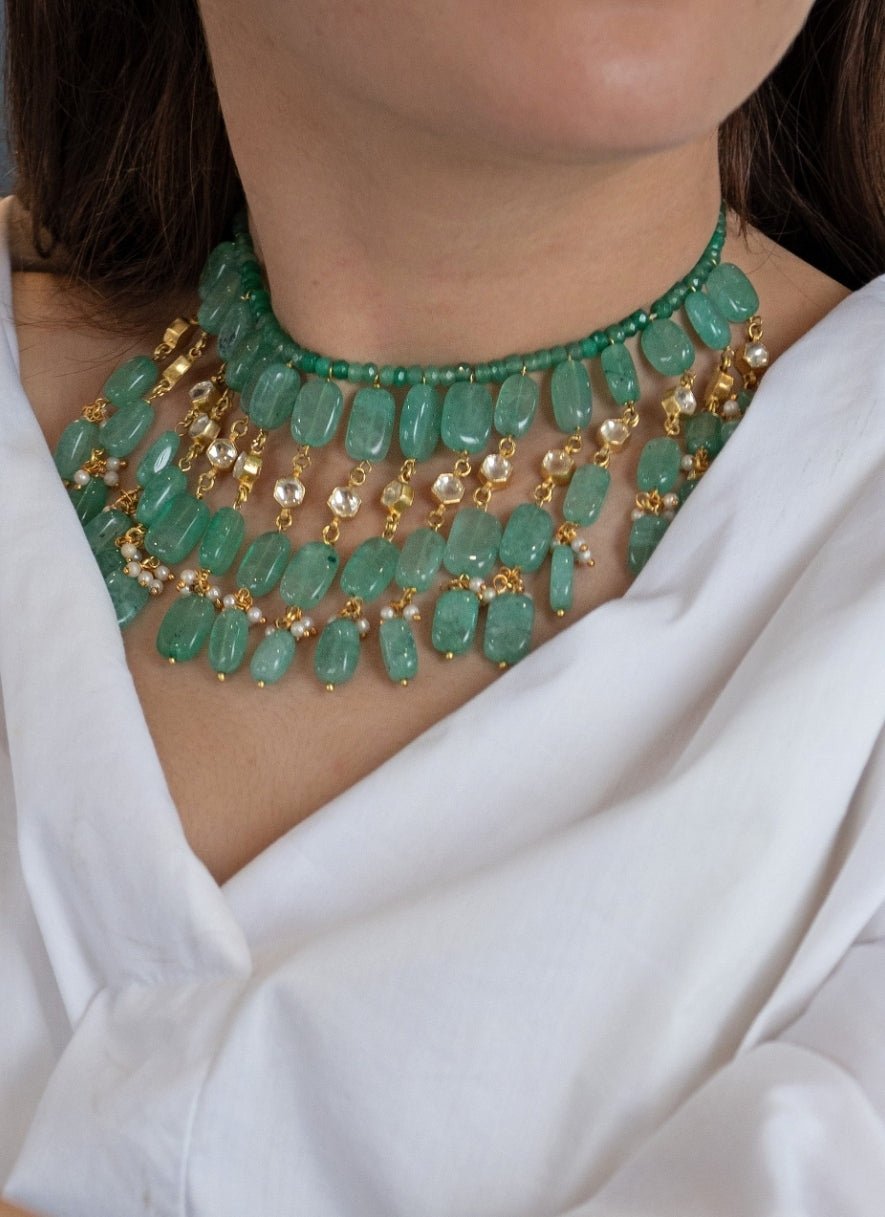 Do Taara Mint Green Choker NecklaceFabilicious Fashion