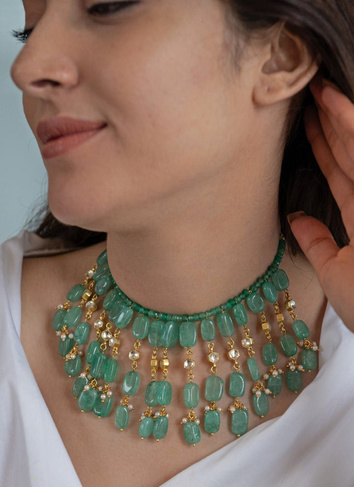Do Taara Mint Green Choker NecklaceFabilicious Fashion