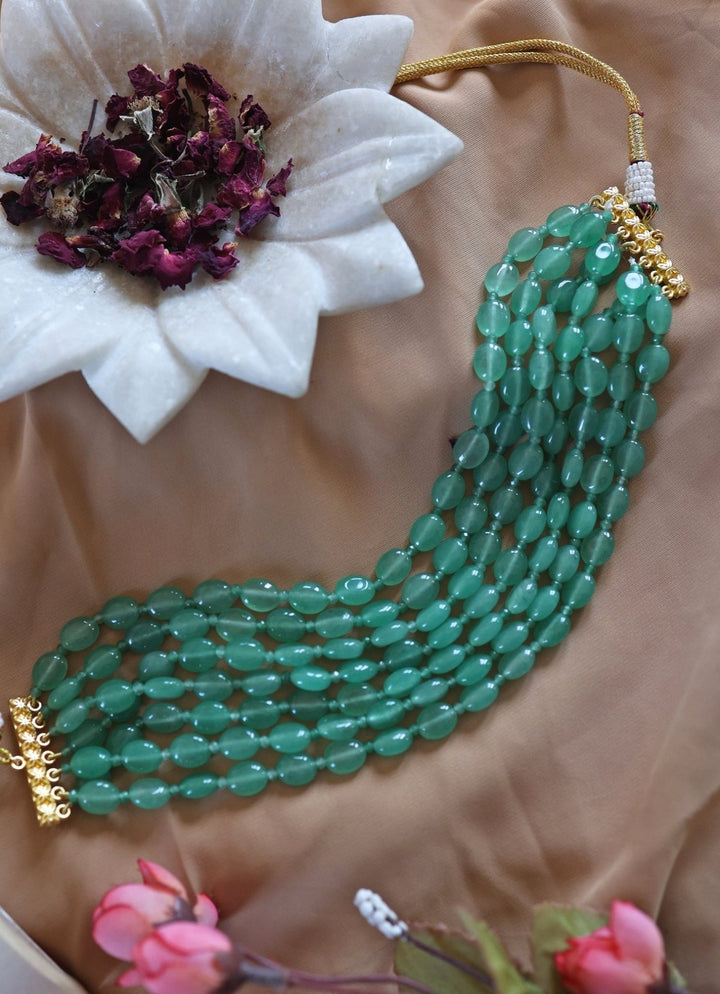 Do Taara Mint Green Green Choker NecklaceFabilicious Fashion