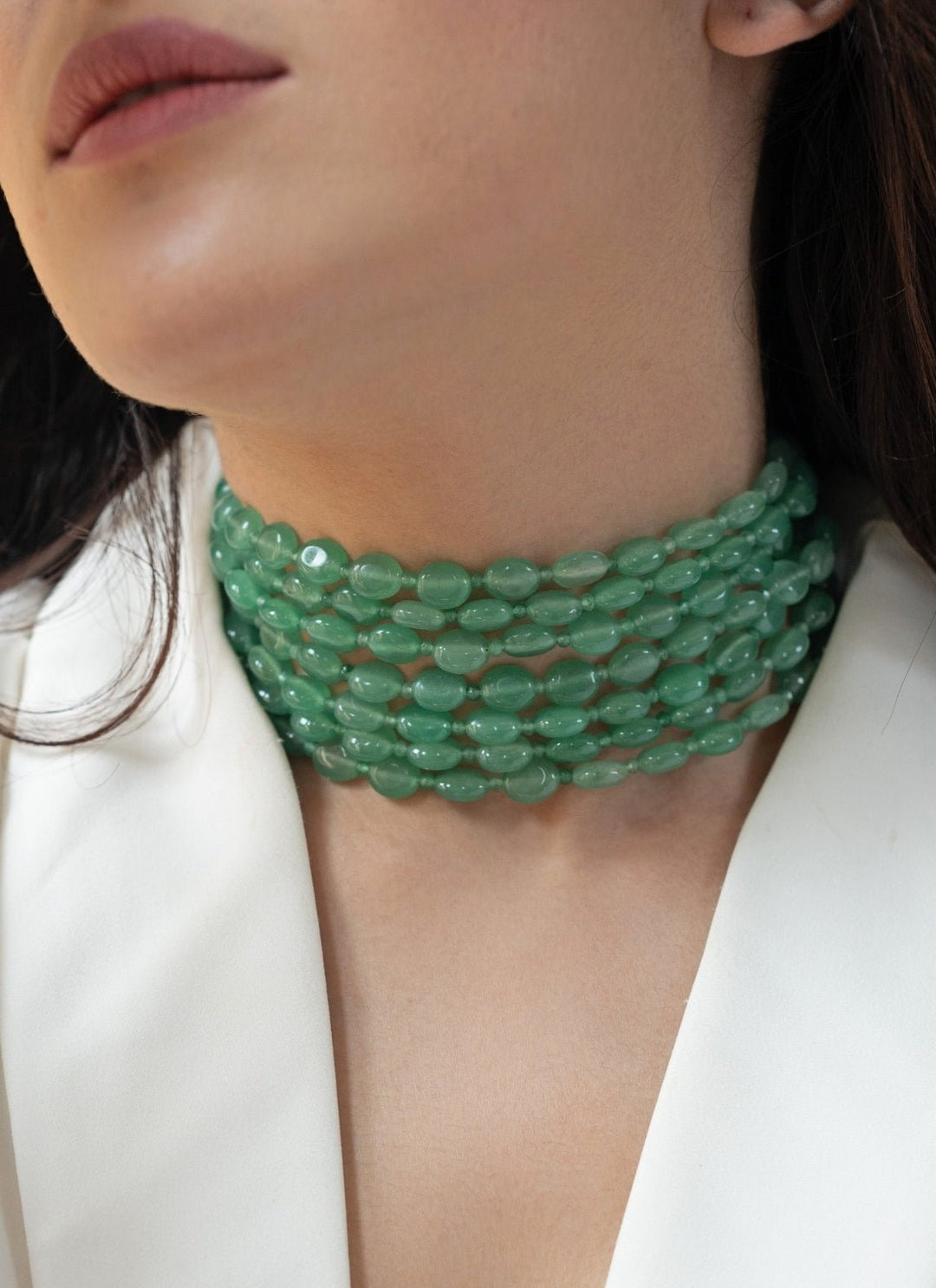 Do Taara Mint Green Green Choker NecklaceFabilicious Fashion