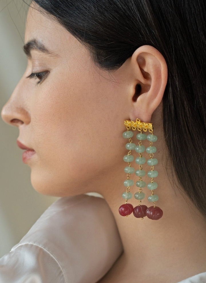 Do Taara Mint Green Green EarringsFabilicious Fashion