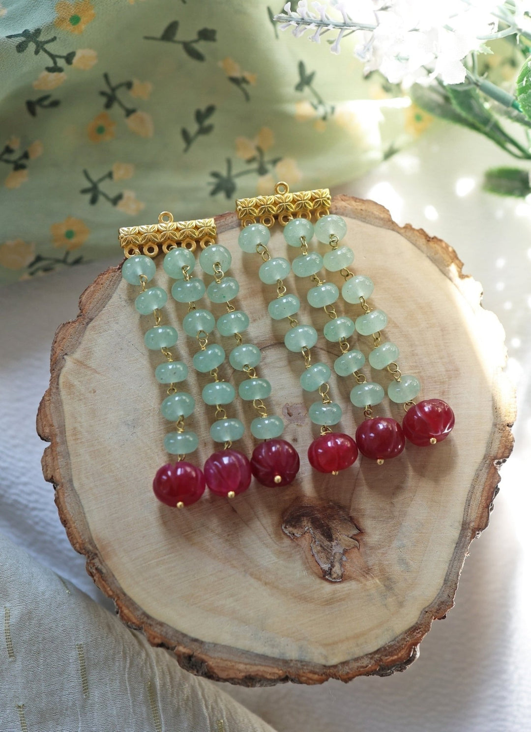 Do Taara Mint Green Green EarringsFabilicious Fashion