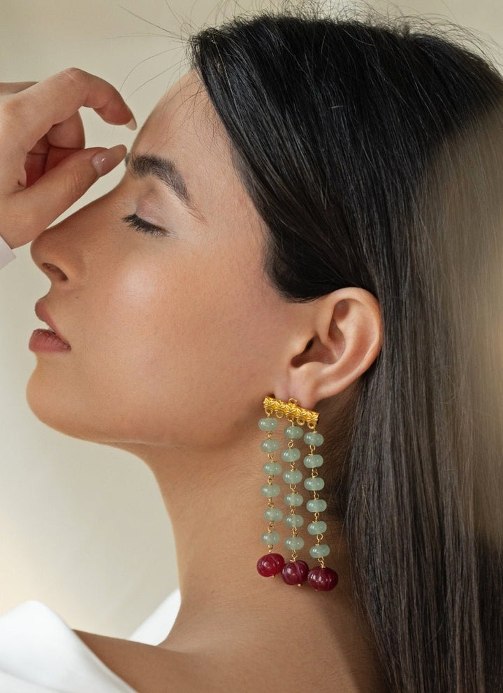 Do Taara Mint Green Green EarringsFabilicious Fashion