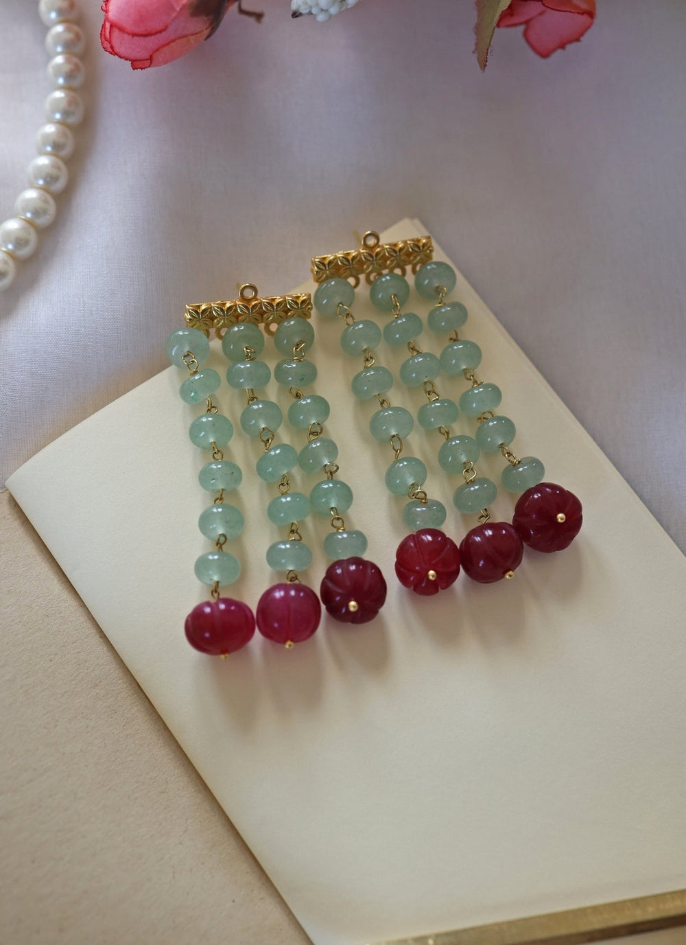 Do Taara Mint Green Green EarringsFabilicious Fashion