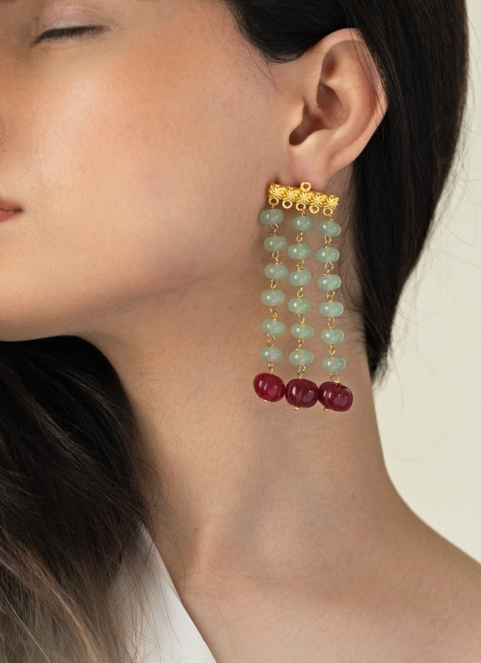 Do Taara Mint Green Green EarringsFabilicious Fashion