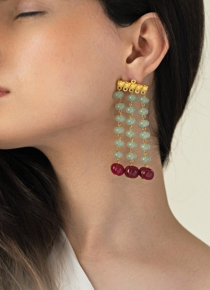 Do Taara Mint Green Green EarringsFabilicious Fashion