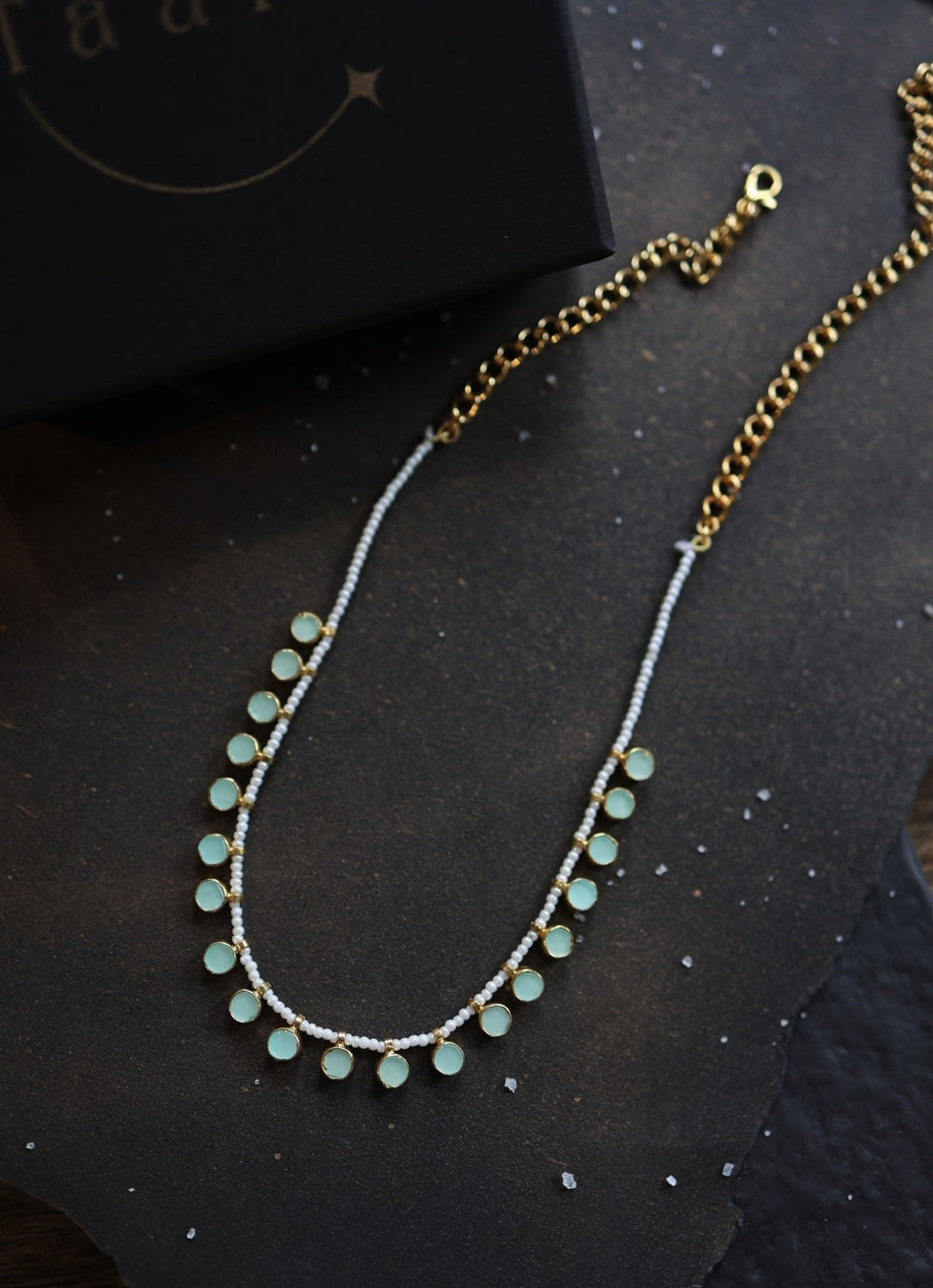 Do Taara Mint Green Pearl NecklaceFabilicious Fashion