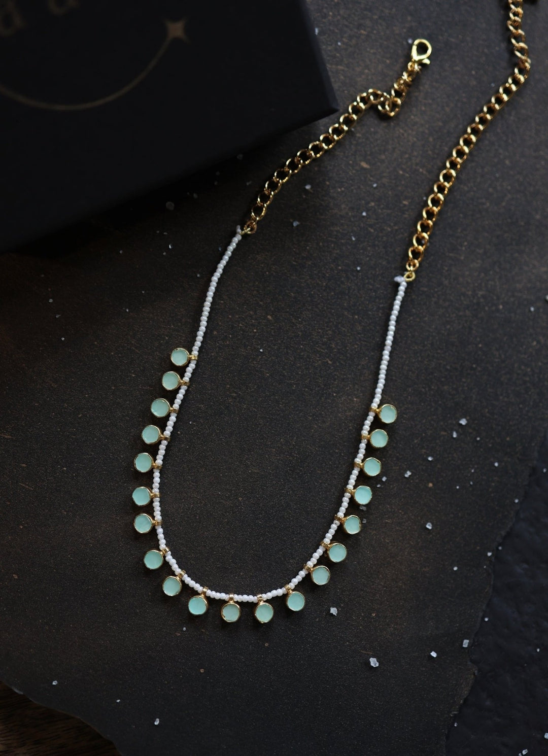 Do Taara Mint Green Pearl NecklaceFabilicious Fashion
