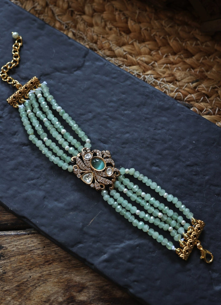 Do Taara Mint Green Polki BraceletFabilicious Fashion