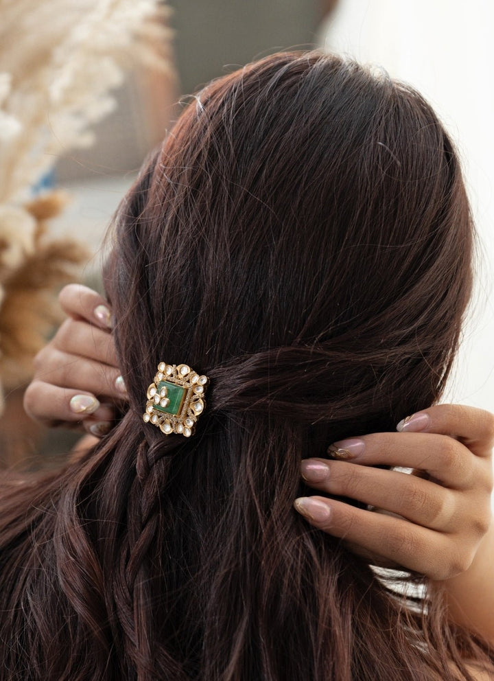 Do Taara Mint Green Polki Braid PinFabilicious Fashion