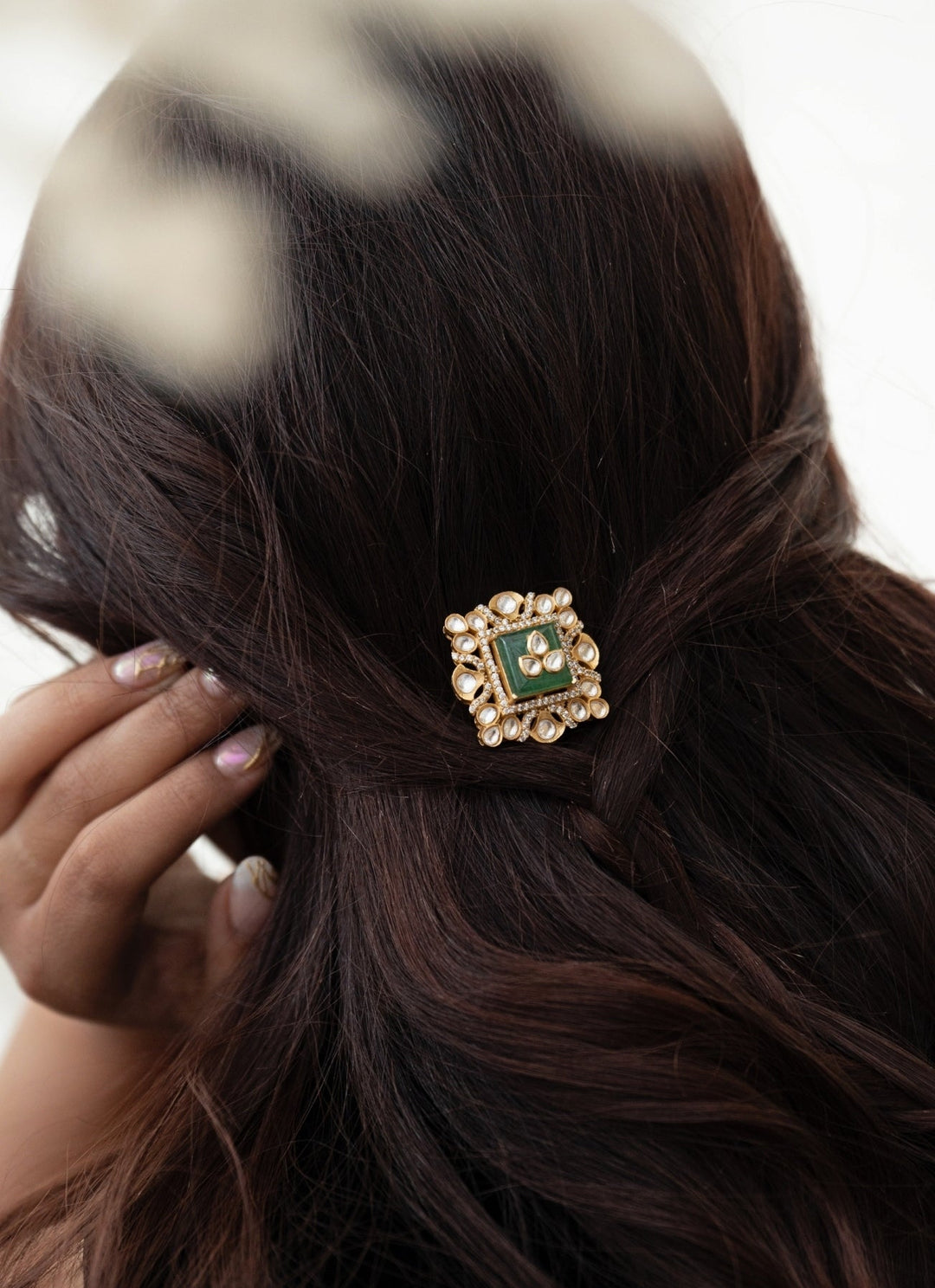 Do Taara Mint Green Polki Braid PinFabilicious Fashion