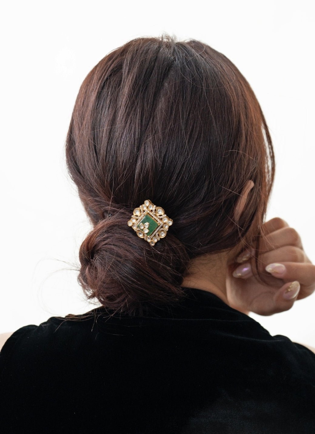 Do Taara Mint Green Polki Braid PinFabilicious Fashion