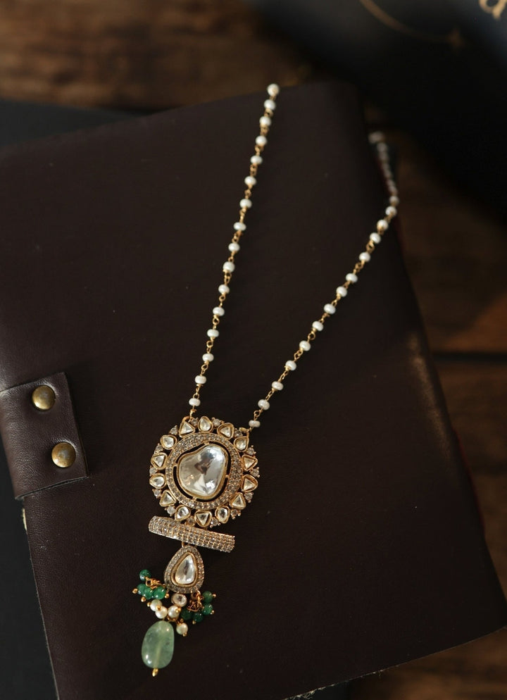 Do Taara Mint Green Polki NecklaceFabilicious Fashion