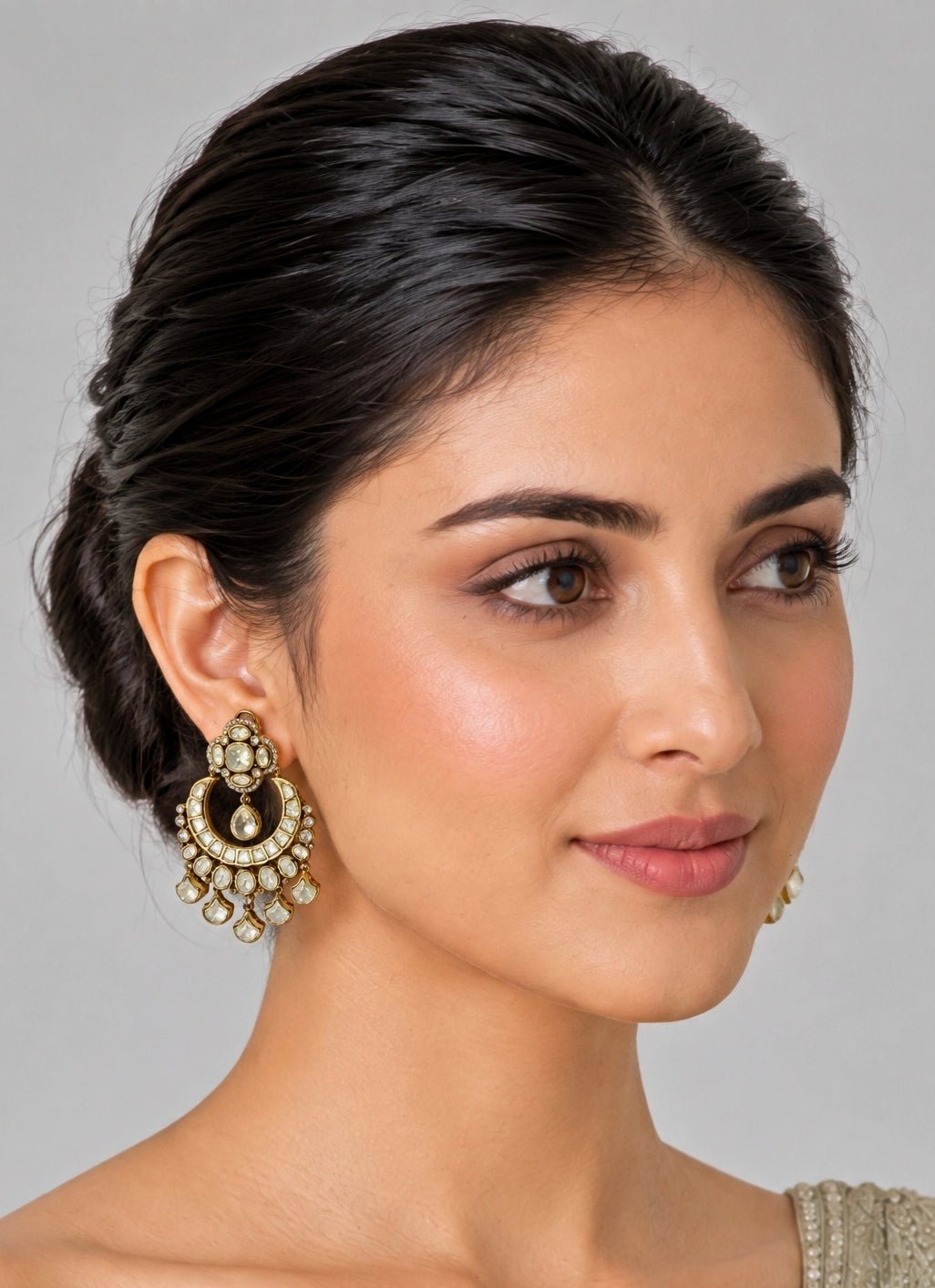 Vivinia By Vidhi Mehra Moissanite Polki EarringsFabilicious Fashion
