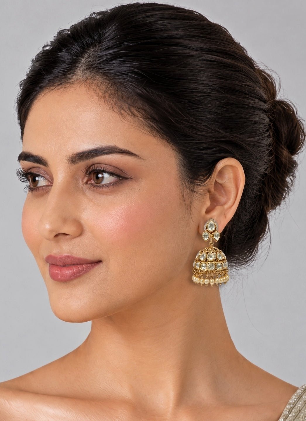 Vivinia By Vidhi Mehra Moissanite Polki JhumkaFabilicious Fashion