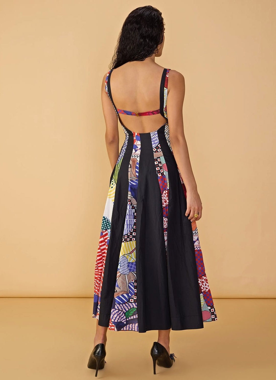 Saaksha &amp; Kinni Multi Bird Printed Flared DressFabilicious Fashion