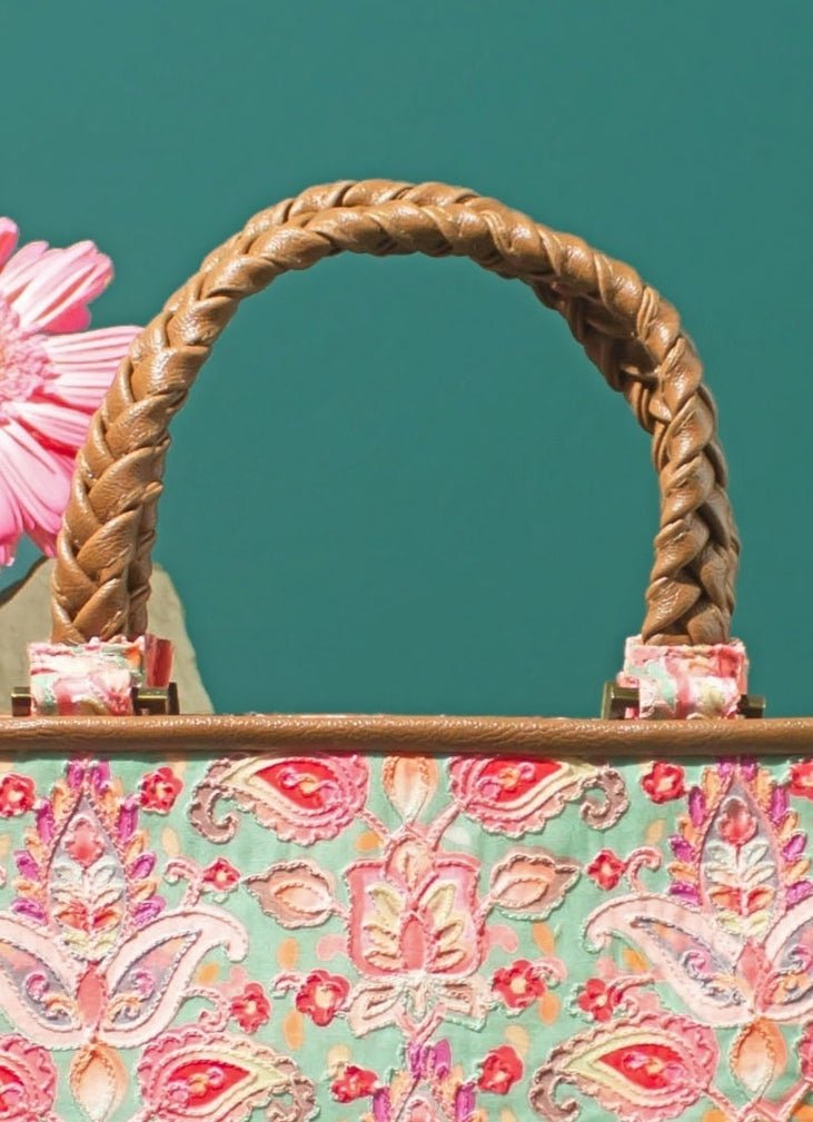 Multi Color Embroidered Handbag AMYRA - Fabilicious Fashion