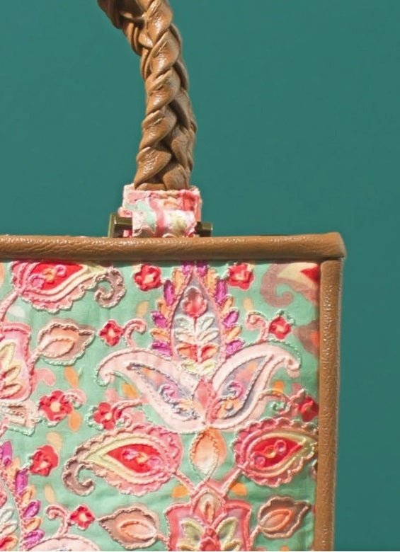 Multi Color Embroidered Handbag AMYRA - Fabilicious Fashion