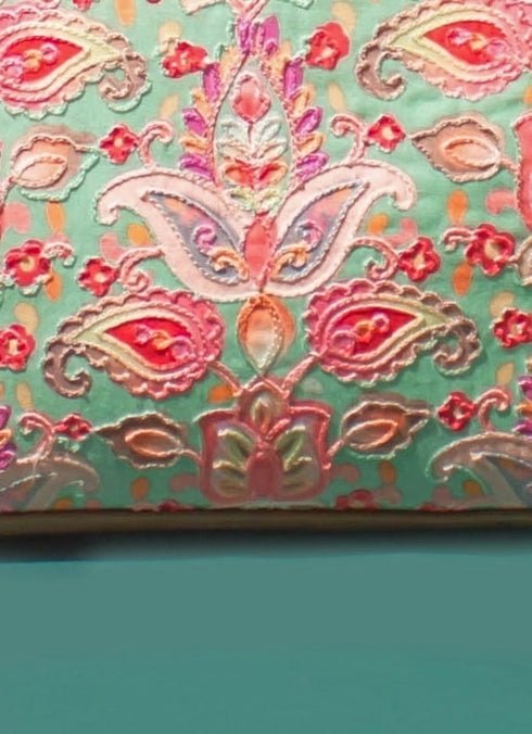 Multi Color Embroidered Handbag AMYRA - Fabilicious Fashion