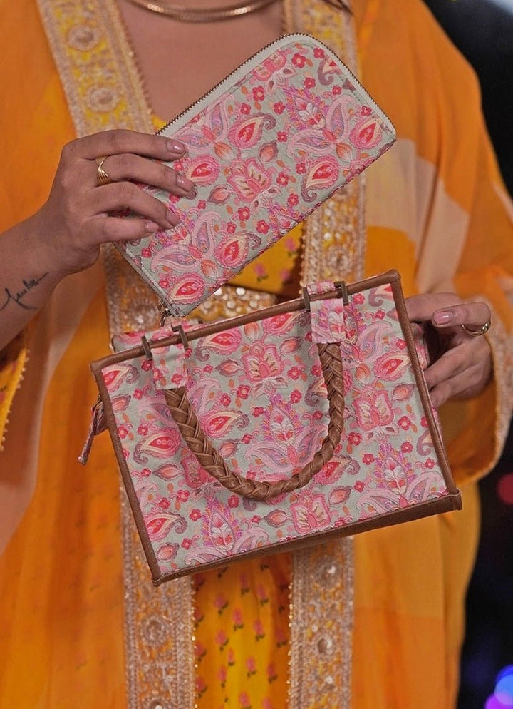 Multi Color Embroidered Zip Wallet AMYRA - Fabilicious Fashion