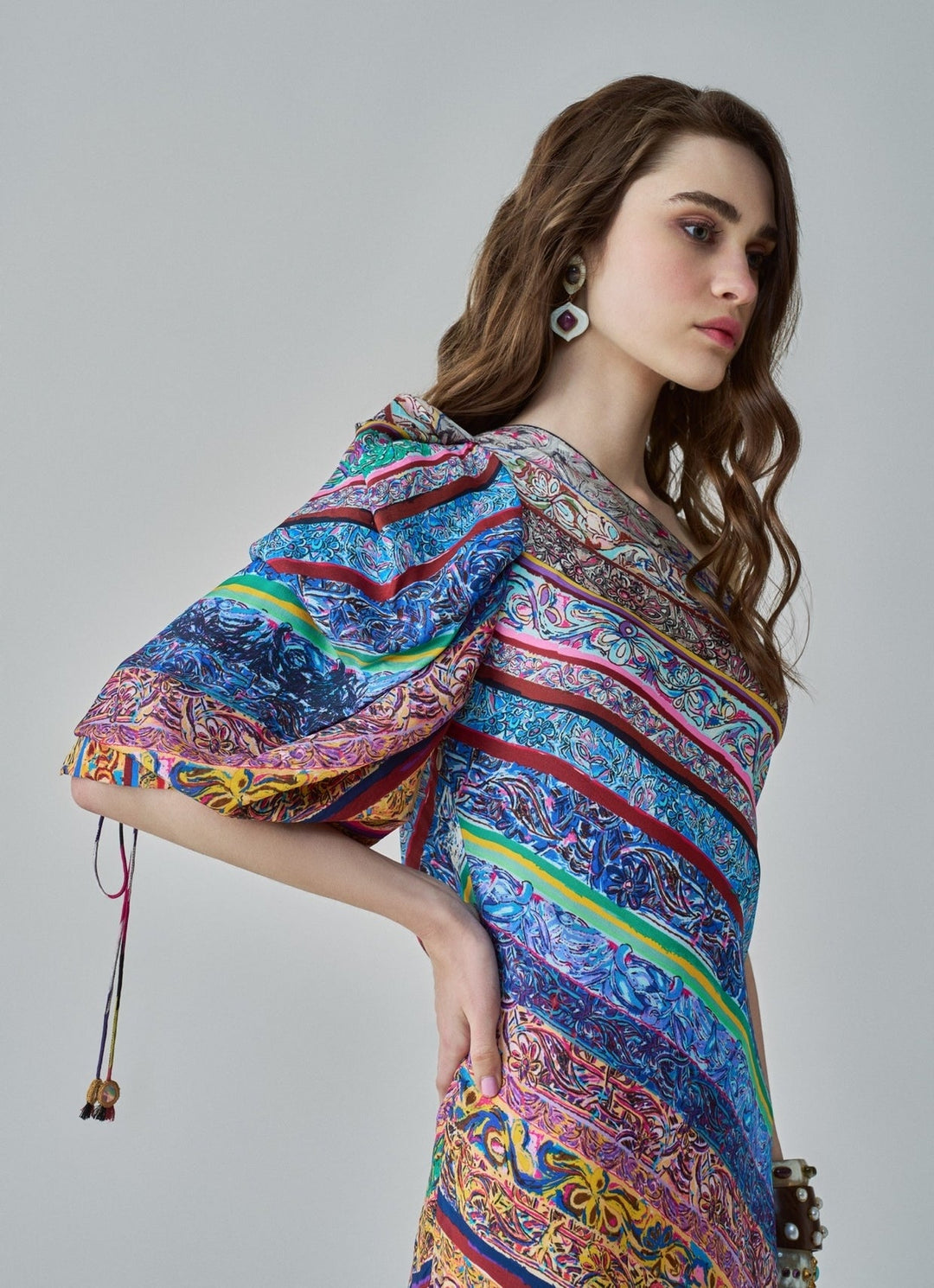Multi Colour Block Print Dress Saaksha & Kinni - Fabilicious Fashion