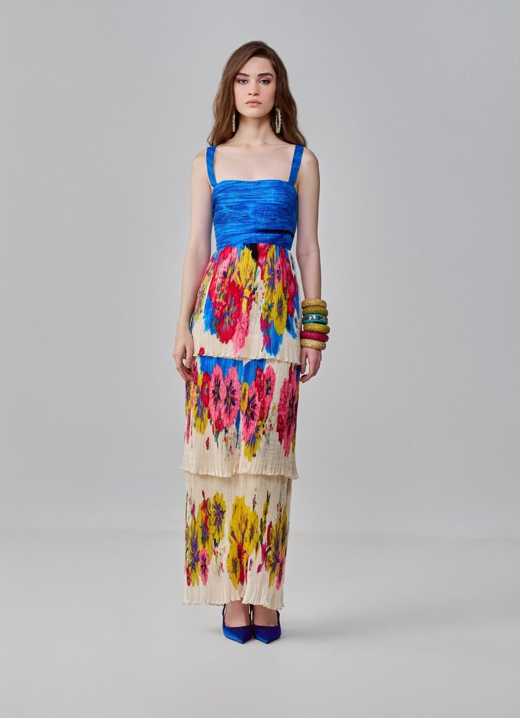 Multi Colour Floral Print Dress Saaksha & Kinni - Fabilicious Fashion