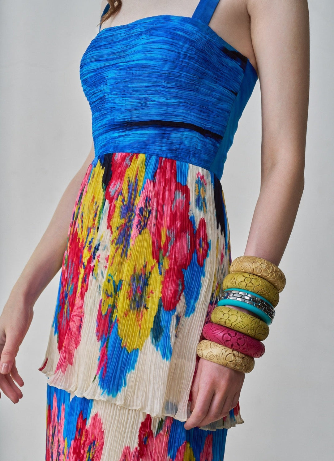 Multi Colour Floral Print Dress Saaksha & Kinni - Fabilicious Fashion