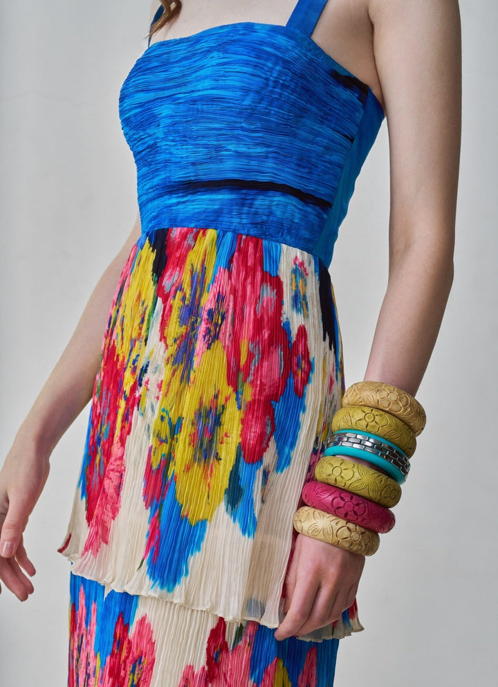 Multi Colour Floral Print Dress Saaksha & Kinni - Fabilicious Fashion