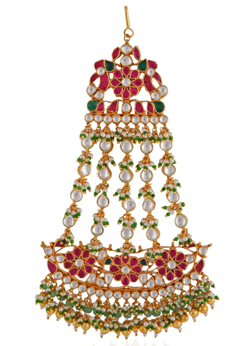 Multi Colour Jadtar Bridal Side Tikka Riana by Shikha Jindal - Fabilicious Fashion